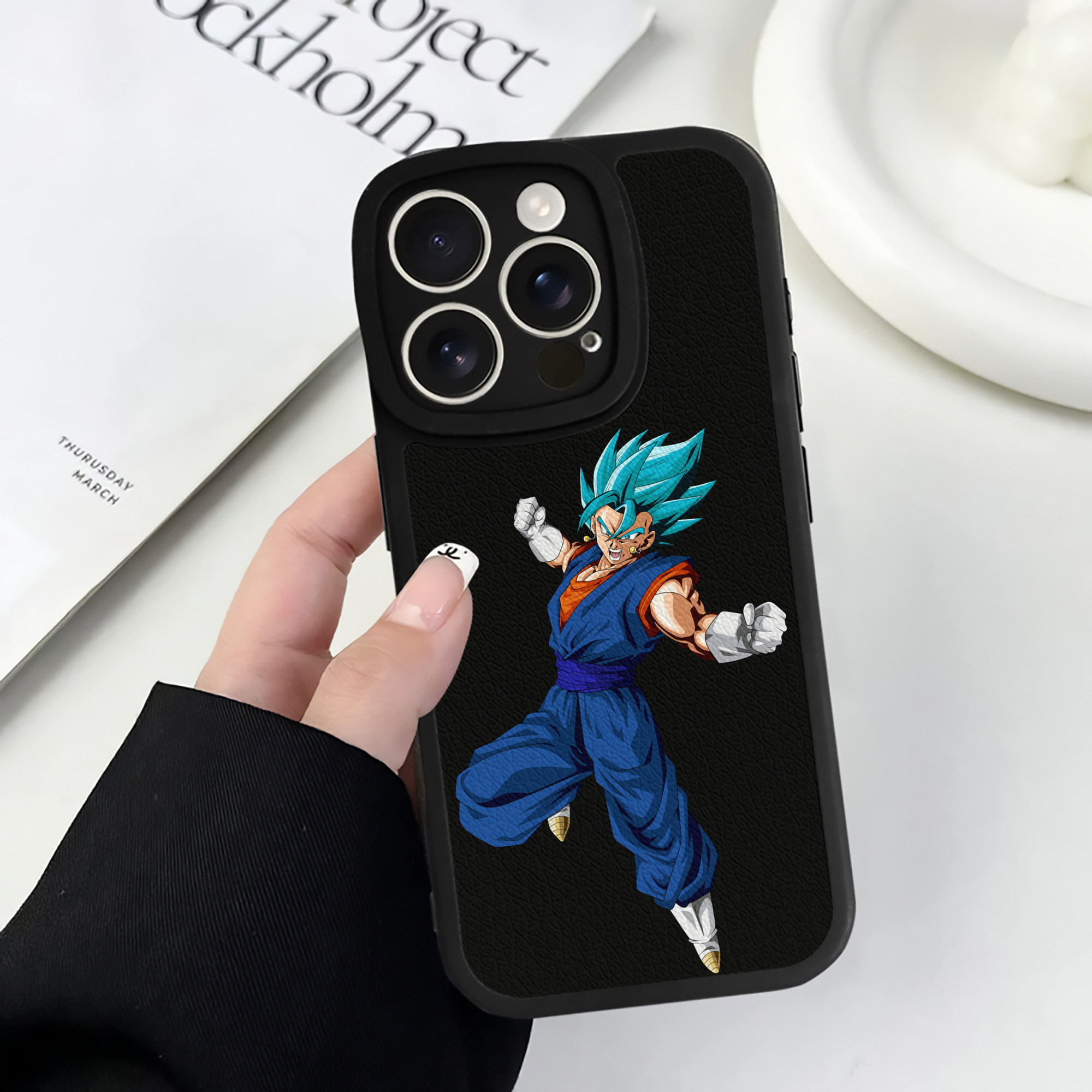 （画像用） ドラゴンボール ベジット DRAGON BALL Vegetto 【iPhone 16シリーズ対応】シリコンスマホケース（レザー調） 材質：シリコン